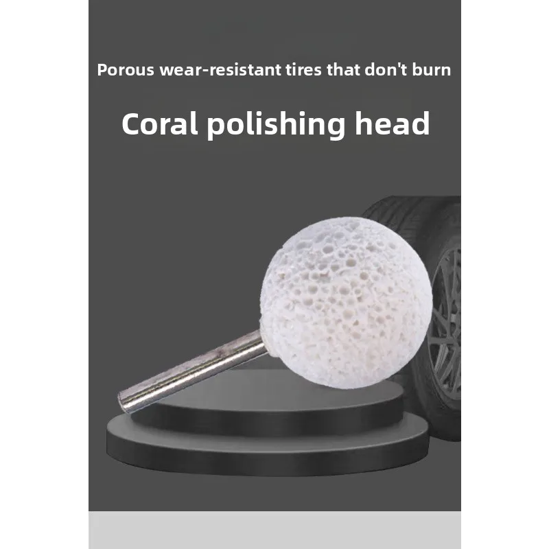 Tire repair grinding head, vacuum tire coral grinding head, fast heat dissipation, no coke tire,  grinding machine spherical