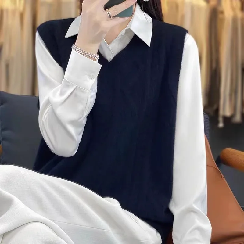 Sweatervesten Dames V-hals Vintage Effen Tender Herfst Uitloper Seguridadты Ж Diego Diego Diego Mujerre Jepе Y2k Vrouw Daniël Maga Mode Warm