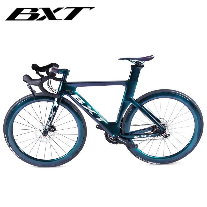 BXT Full Carbon Fiber Disc Road Bike Frame - Sturdy Light for Outdoor Road Riding