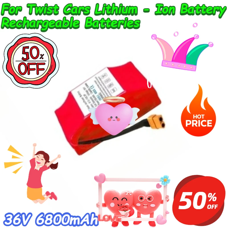 

36V 6800mAh for Twist Cars Lithium - Ion Battery Rechargeable Batteries
