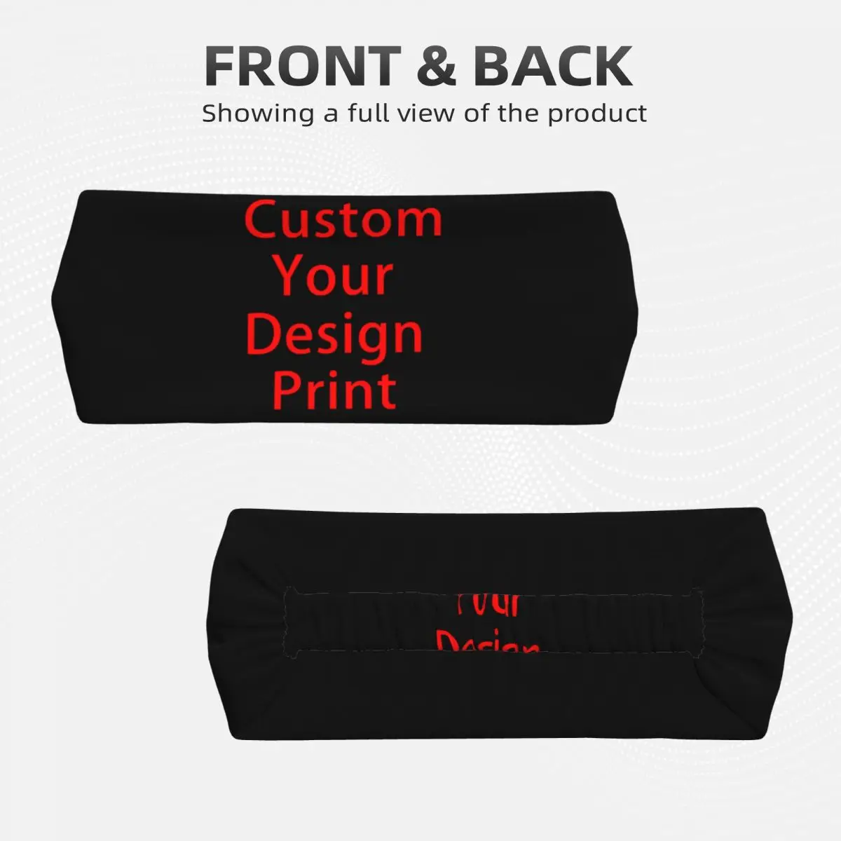 Custom Custom Your Design Sports Sweatband for Training Customized Logo Printed Absorbent Headband Men Women