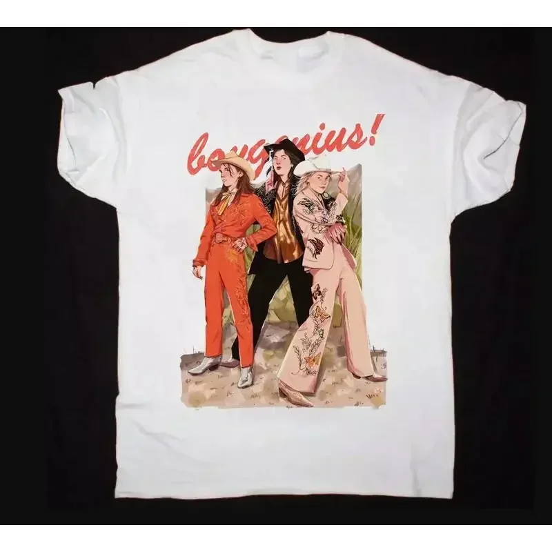 Boygenius Band Retro T Shirt The Record Indie Rock Music Tour 2023