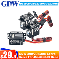 Original GDW DS295MG DS298MG DS290MG High Speed Metal HV Digital Coreless Micro Servos Tail Servo For 450 360 470 Helicopter