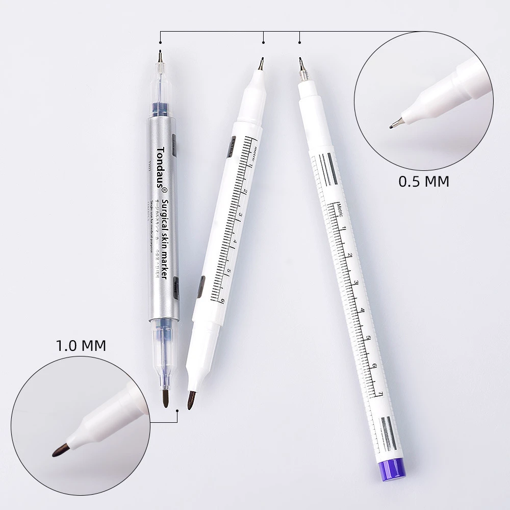 1pcs White Surgical Eyebrow Tattoo Skin Marker Pen Tools Microblading Accessories Tattoo Marker Pen Permanent Makeup