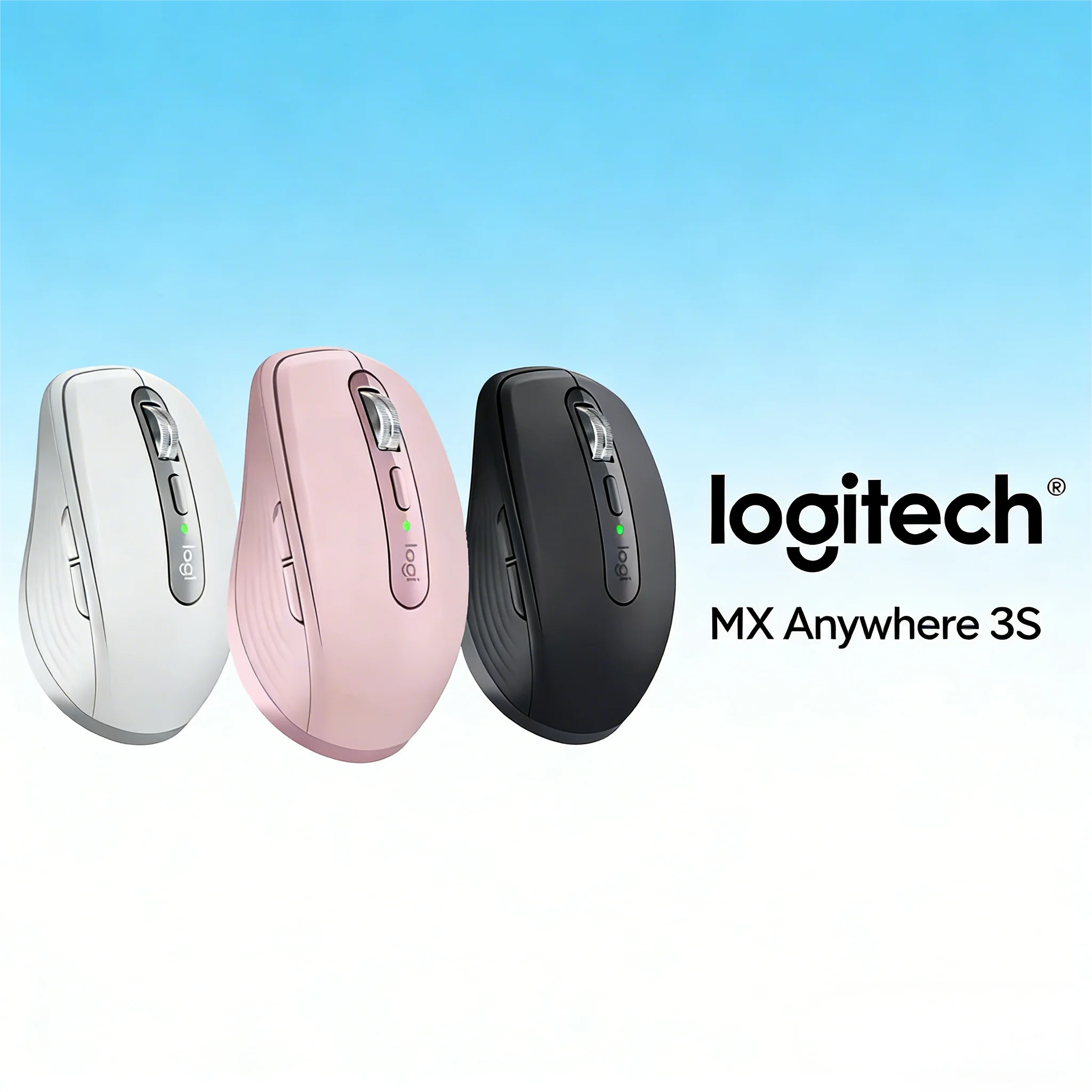 

Bluetooth-мышь Logitech MX Anywhere 3S, приятный для путешествий, тонкий дизайн, длинный аккумулятор для деловых поездок на работу