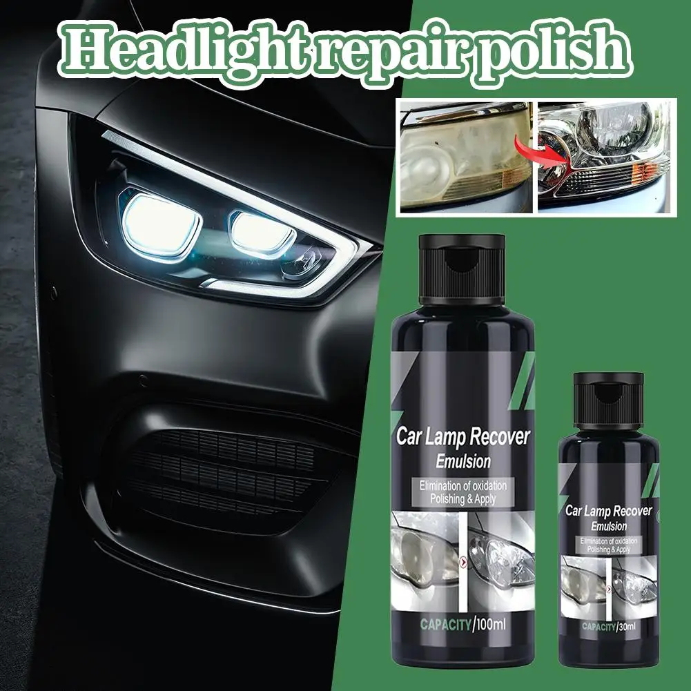New Car Headlight Restoration Polishing Kits Headlamp Scratch Oxidation Cleaning Polish Paste Headlight Remover Liquid Remo Q8H2