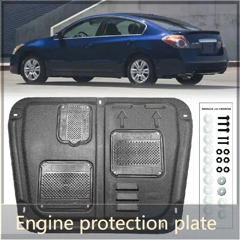

For Altima Teana 2008-2017 Under Engine Guard Board Splash Shield Mud Fender Plate Cover Black Car Mudflap Mudapron Mudguard