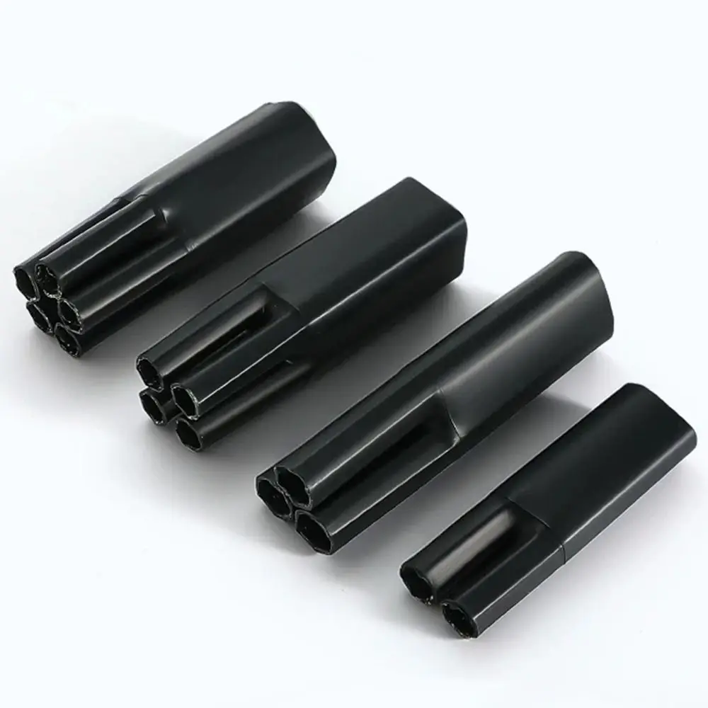 New 2/3/4/5/Core Heat Shrink Wrap Tube Waterproof Black Separate Branch Splitter With Glue Seal Wire Protector