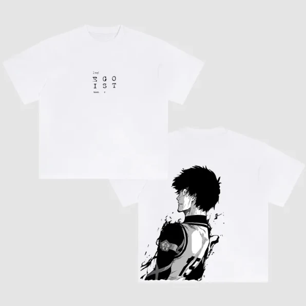 T-shirt in cotone da uomo End Lost Anime stampato streetwear versione ampia estate tempo libero quotidiano 2025 estate alla moda