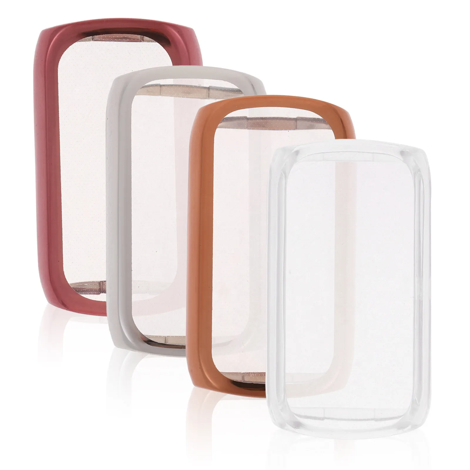 

4Pcs Soft Tpu Watch Cases Professional Protective Watch Covers Anti-Shock Screen Protectors for Watches