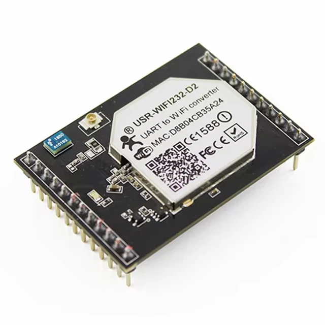 USR-D2 2 LANs Serial UART TTL to Wifi Converter Support at + Instruction Set for Configuration