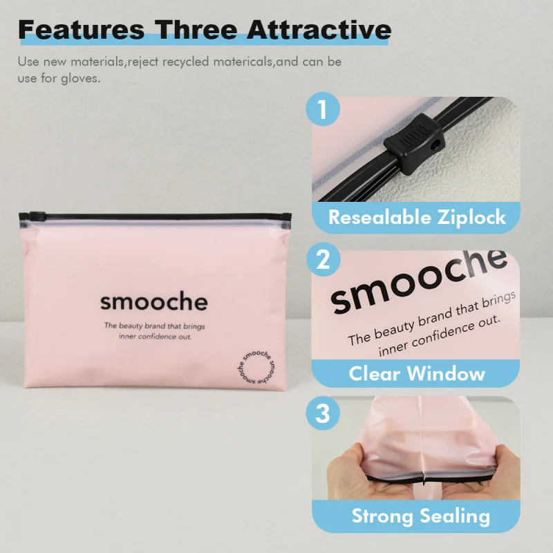 2025customized.Custom Matte Pink Resealable Clothing Packaging Bag Garment-shirts Packing Zipper Bags with P