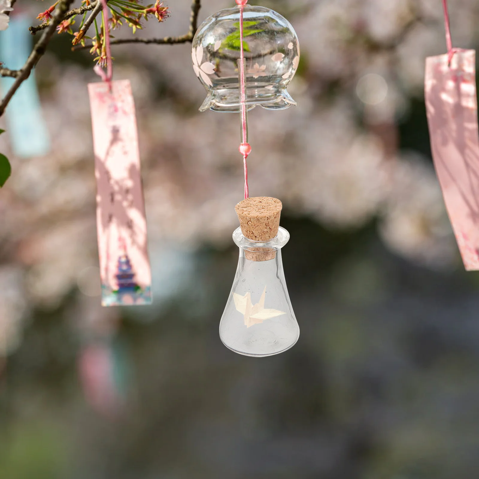 

12Pcs Miniature Glass Bottles Wishing Jar Charms with Cork Stopper DIY Decor for Weddings Parties Home Decorations