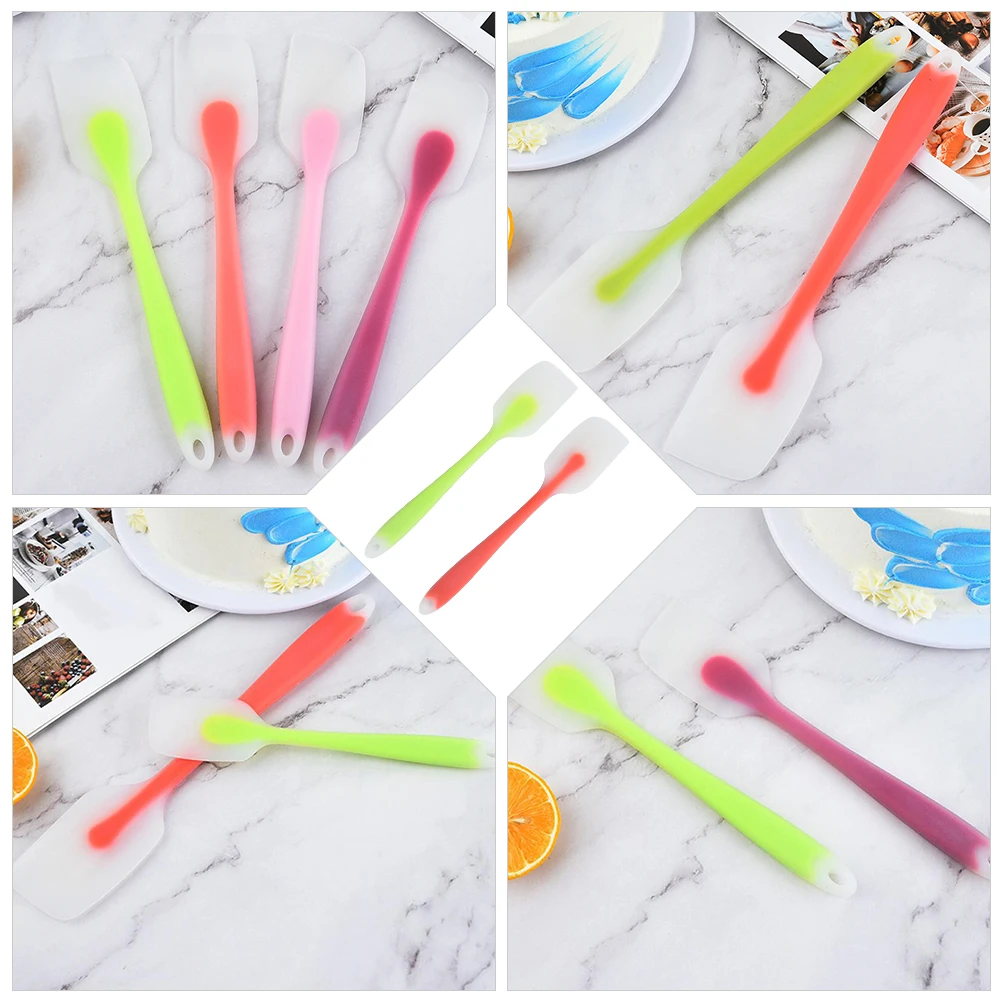 

2 Pcs Silicone Spatula Cake Cream Icing for Cakes Non-stick Kitchen Baking Gadgets