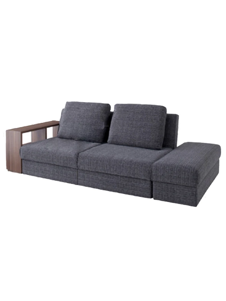 EKL Modern Folding Sofa Bed Soft Fabric Upholstery for Bedroom Living Room Hotel Use Metal Frame Foldable Cum Bed with Storage