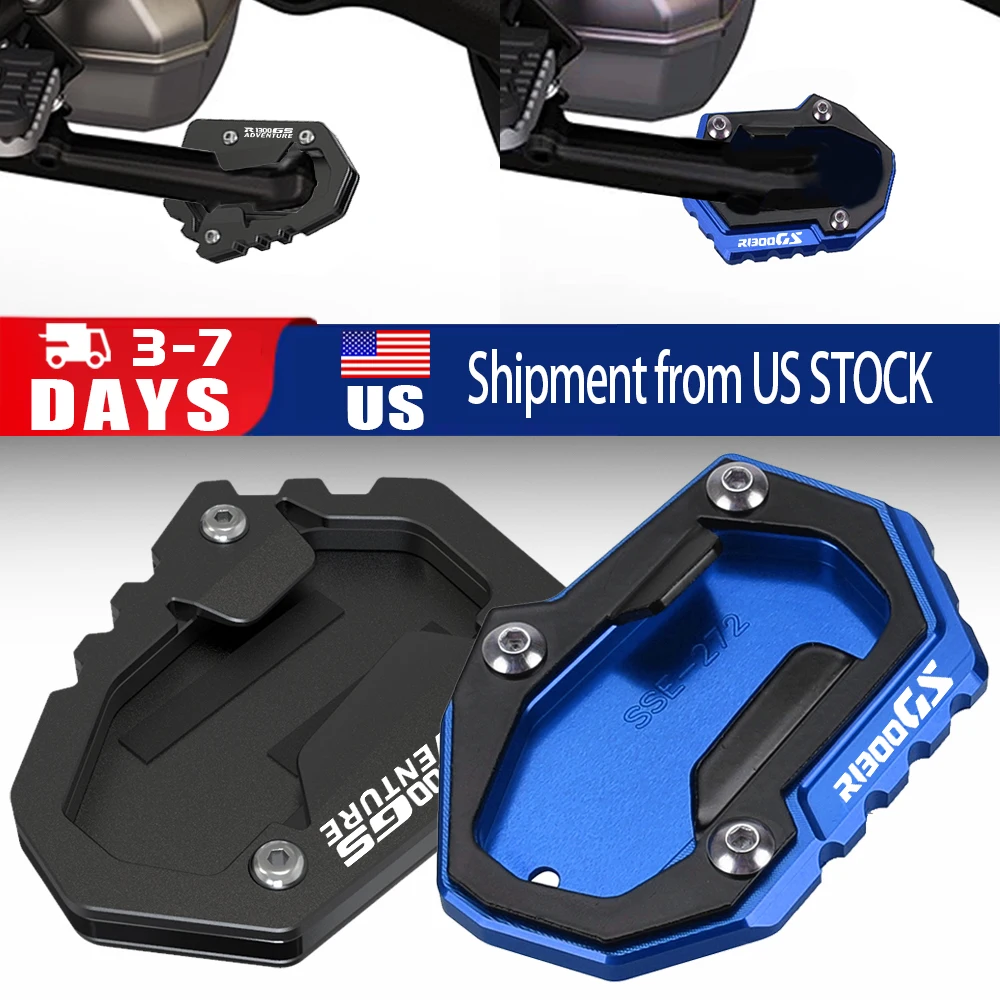

R1300GS Adventure FOR BMW R1300GS R 1300 GS 2023 2024 2025 Kickstand Side Stand Extension Enlarger Plate Pad Motorcycle CNC