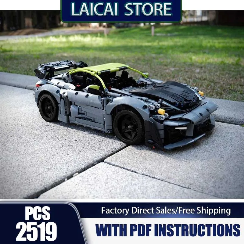 

Moc Building Bricks 718 GT4 RS Champion Speed Cars Model Technology Modular Blocks Gift Christmas Toys DIY Sets Assembly
