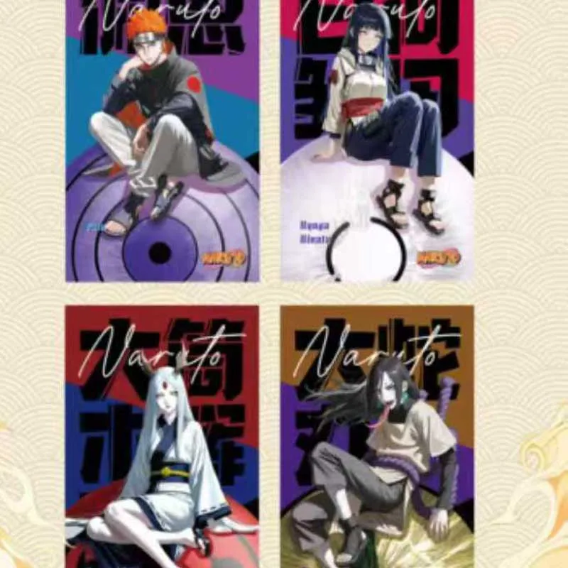 Groothandel Naruto Collectie Kaarten Booster Box Ouman Wave 3-kleuren papier Waifu Sexy Kinderspeelgoed Speelkaarten Verjaardagscadeaus