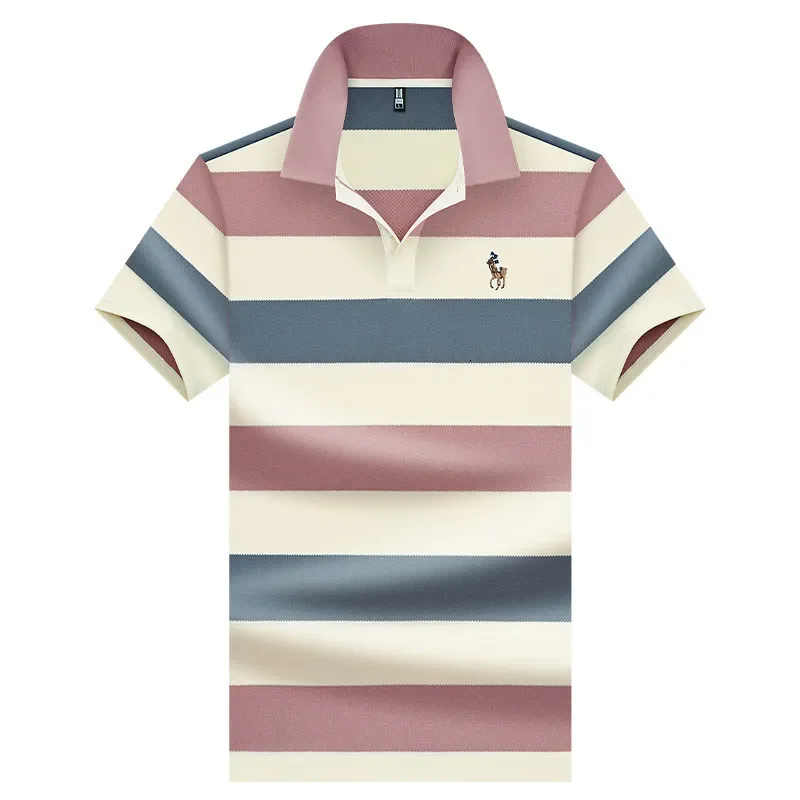 Luxury Brand Designer Clothes Ali Direct Supply Short Sleeve Polo Shirt Simple Turn-Down Collar Design Wrinkle-Resistant Non-Pilling Daily Commuting Outdoor Bus