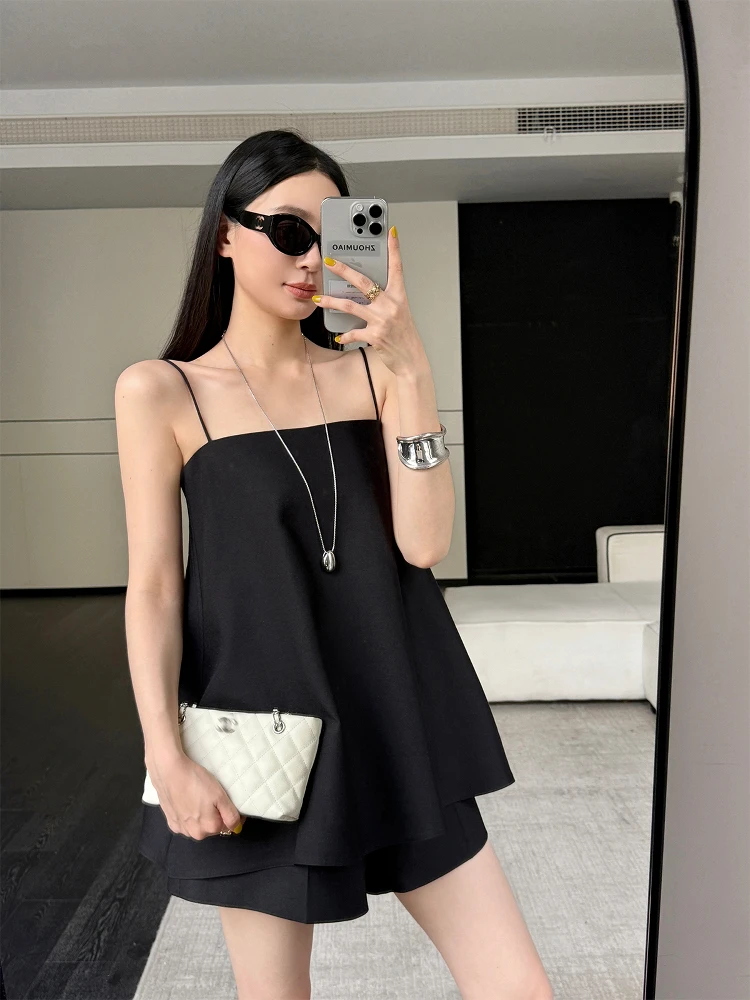 

Cleanfit mat Summer Luxury Strapl Tube Top orts Women's Set ZHOUMIAO Sweet Sle Loose Fit Two-Piece Suit