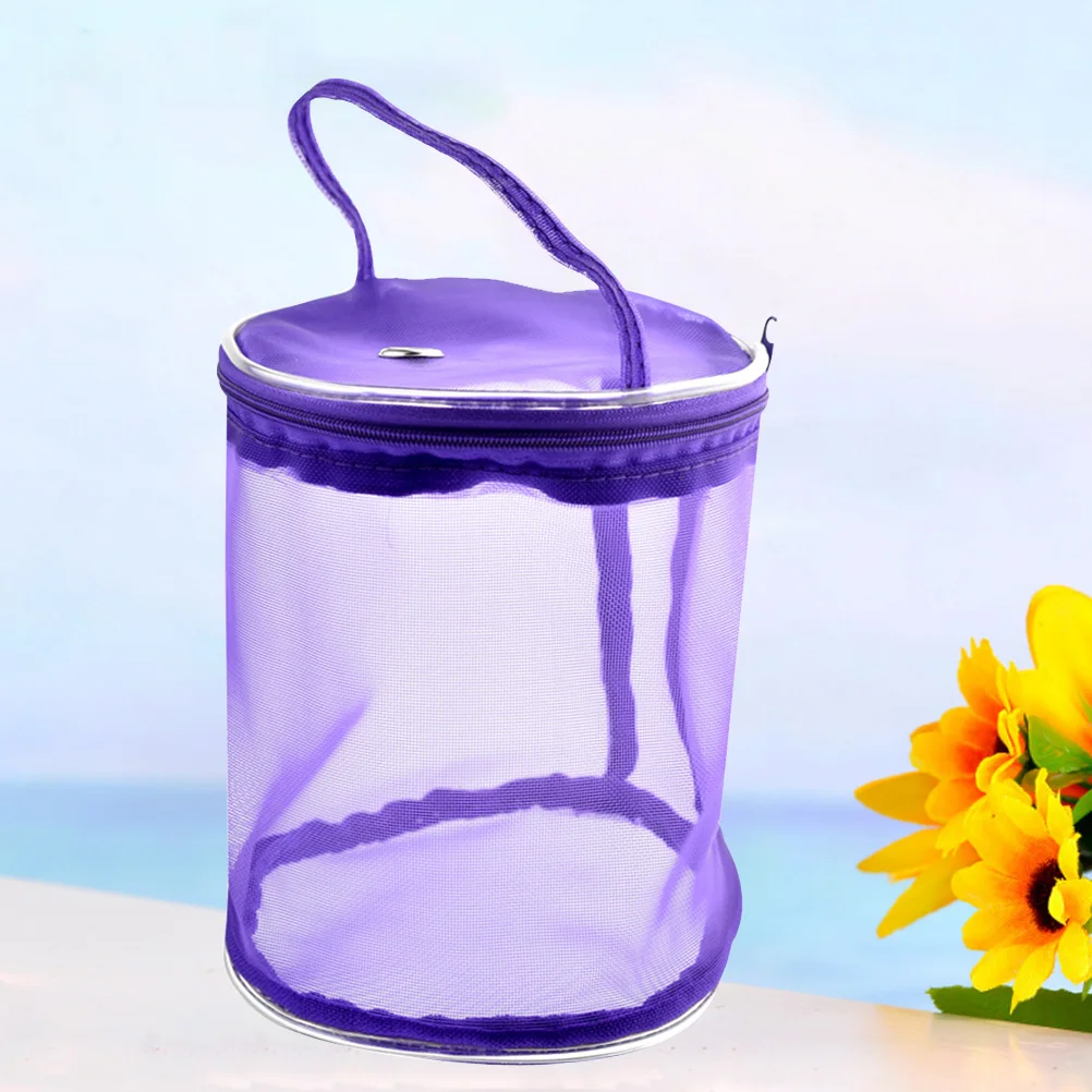 

Purple Storage Bag Knitting and Crochet Organizer Yarn Holder Tote Bags Vacuum for Miss