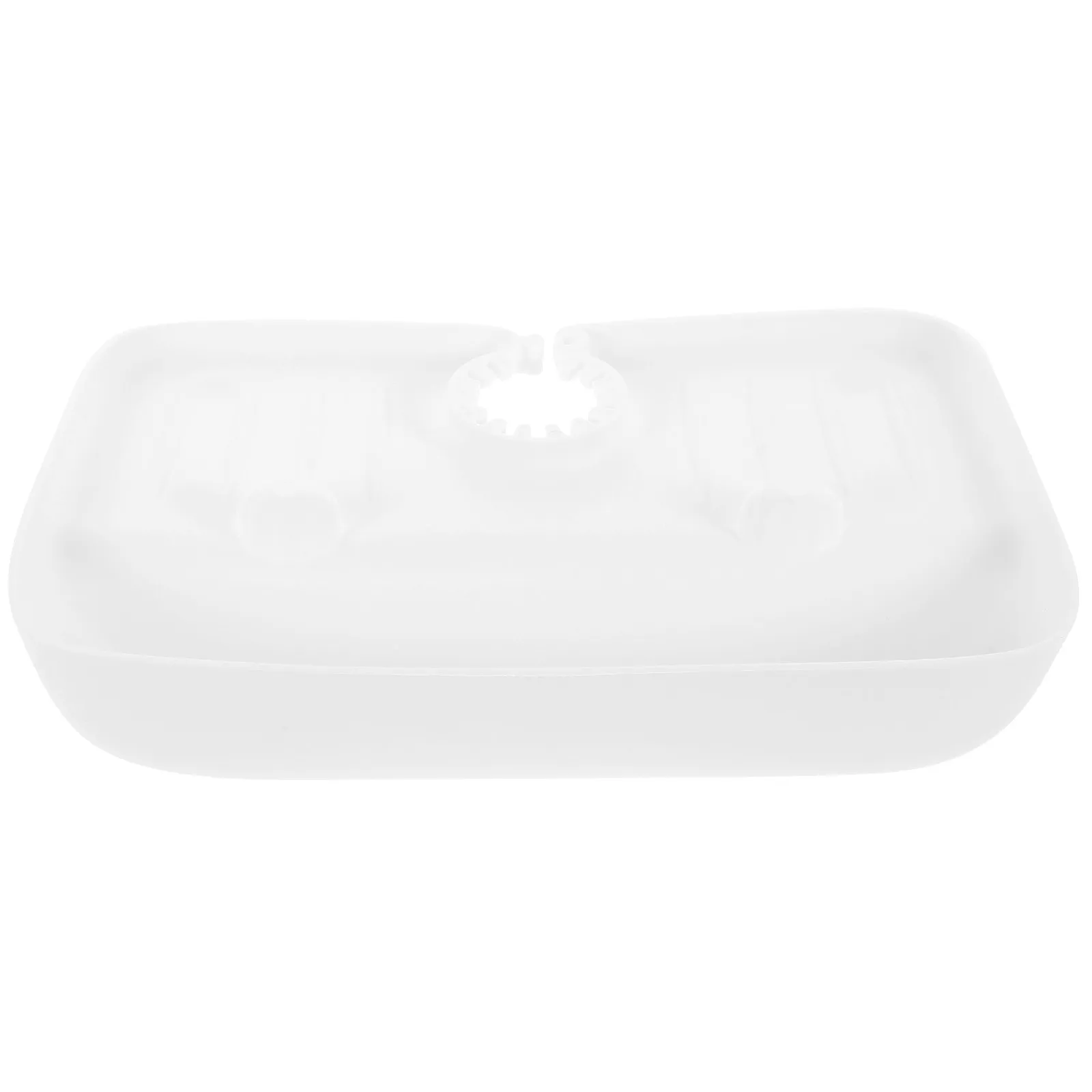 Kitchen Sink Drain Mat Faucet Splashing-Proof Draining Rack Adjustable Hole Faucet Guard Rack Storage Basket Sponge Brush Holder view 3