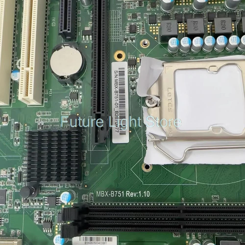 

MBX-B751-01 Промышленная материнская плата MBX-B751 Rev 1.10 с двумя портами NIC