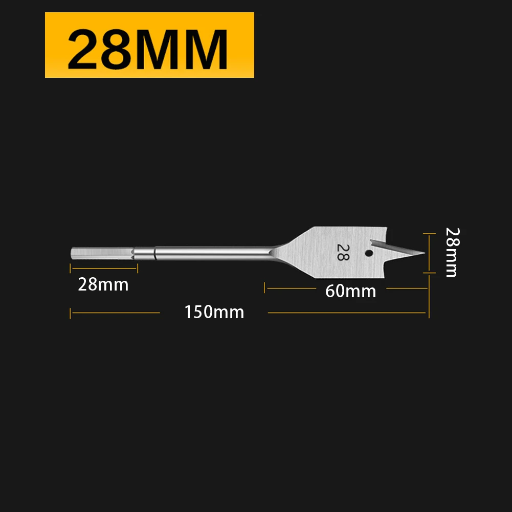 1 sztuk 20-38mm wiertło płaskie ze stali wysokowęglowej drewna wiertło płaskie zestaw wierteł do drewna Spade wiertła trwałe narzędzie do drewna