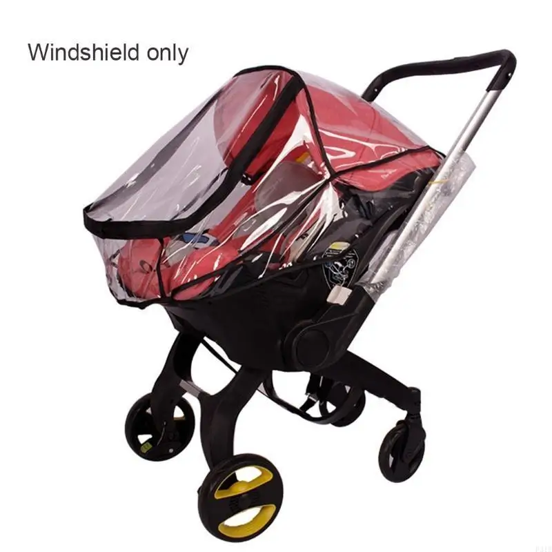 Baby Stroller Rain Cover Infant Car for Seat Waterproof Windproof Transparent Sh P31B
