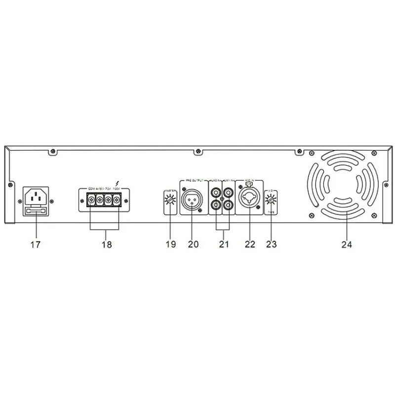 ITC Pa برنامج مكبر للصوت 240 واط BGM نظام الموسيقى MP3 مع الموقت مكبر كهربائي مكبر كهربائي المهنية