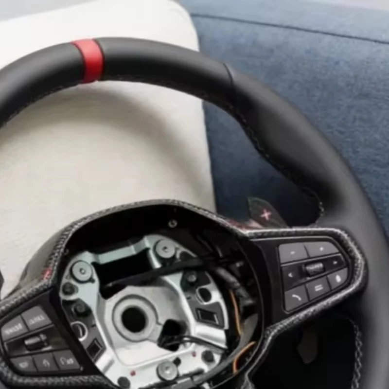 Customized Leather For BMW G20 G30 G22 G26 G29 G42 G15 G16 G80 G82 G87 G01 G02 G05 G06 Steering WheeI Car Interior Accessories