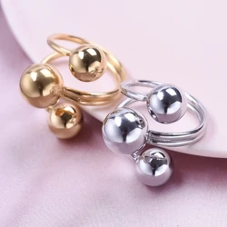1Pcs Stainless Steel Glossy Circular Ring Supernatural Personality High-Quality For Men Women Party Wear Daily Ring Jewelry Gift