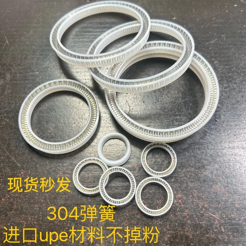 Rotary high-low-temperature-resistant and high-pressure PTFE sealing ring for the hole shaft of pan-sealed canning equipment