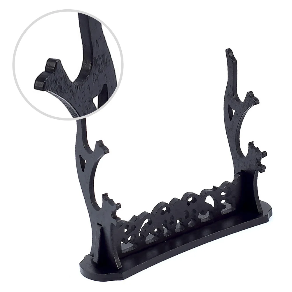 Display Rack For Swords With Balanced Two Tier Structure Supporting Neat Arrangement In Bedrooms Living Rooms Or Studies