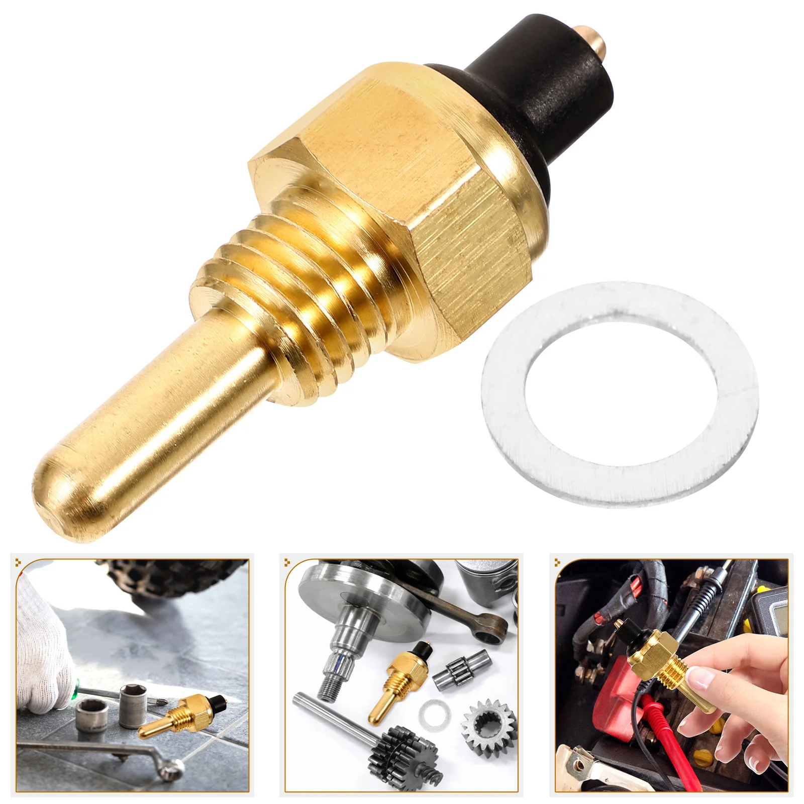 

Oil Temperature Sensor For Motorcycle Engine High Precision Fast Response Compatible With Multiple Models Motorcycle Parts
