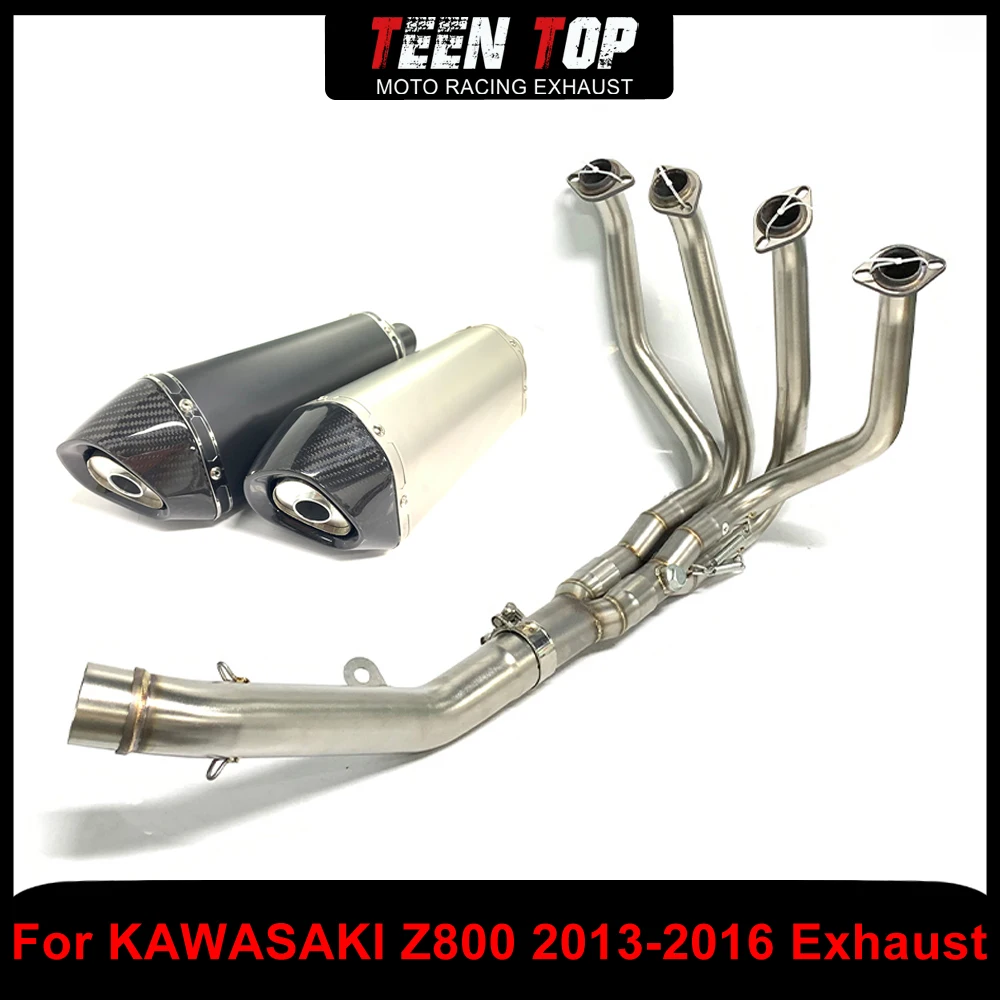 

For Kawasaki Z800 2013-2016 Exhaust Systems 51mm Motorcycle Escape Exhaust Elbow Pipe Z800 Connection Pipe Muffler Silencieux