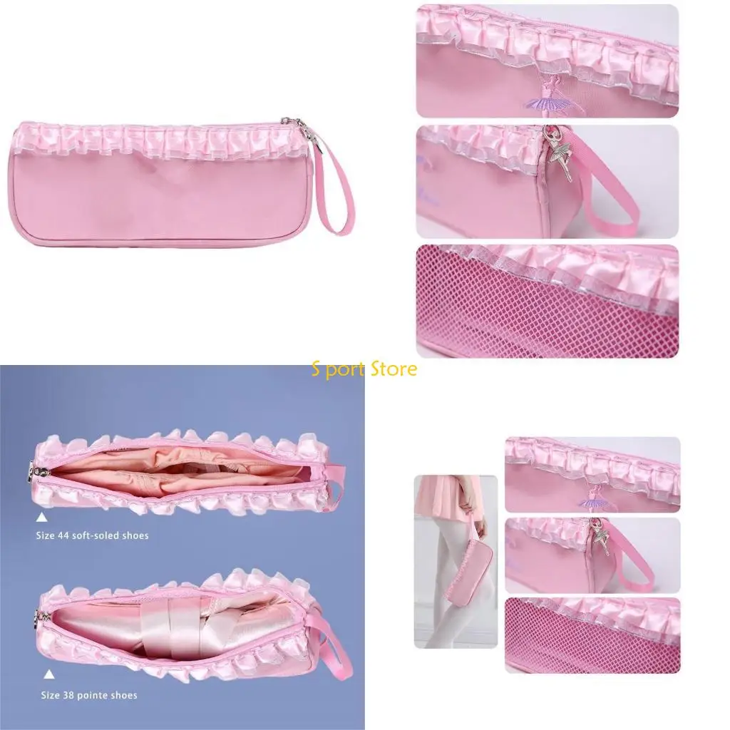 

U2JB Легкая сумка для танцевальной обуви для детей, балетные пуанты и аксессуары, сумки для хранения балетной танцевальной обуви
