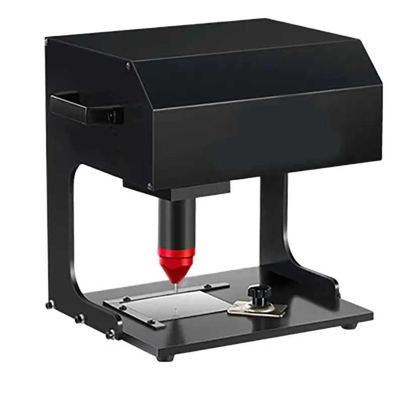 Desktop Portable Metal Nameplate Marking Machine Touch-Screen Electric or Pneumatic Lettering Engraver 210x130mm Marking Size