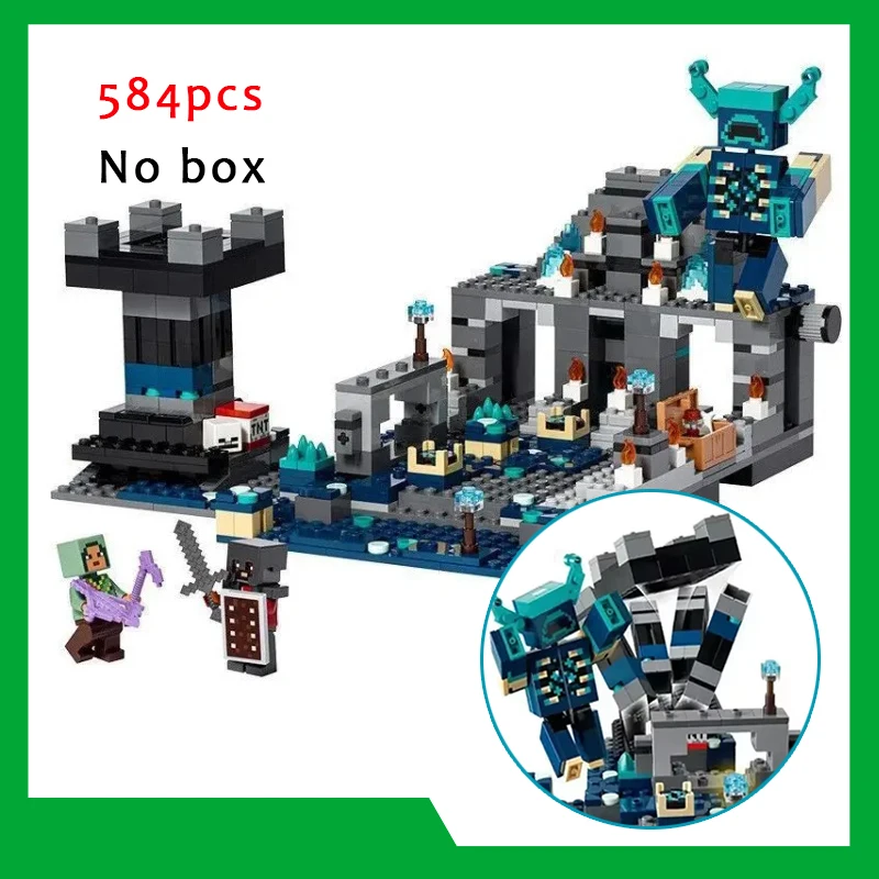 لعبة مجسمة لبنات البناء متوافقة مع 21246 لعبة مكعبات بناء العالم المظلم هدية عيد ميلاد للأطفال ألعاب ماين كرافت