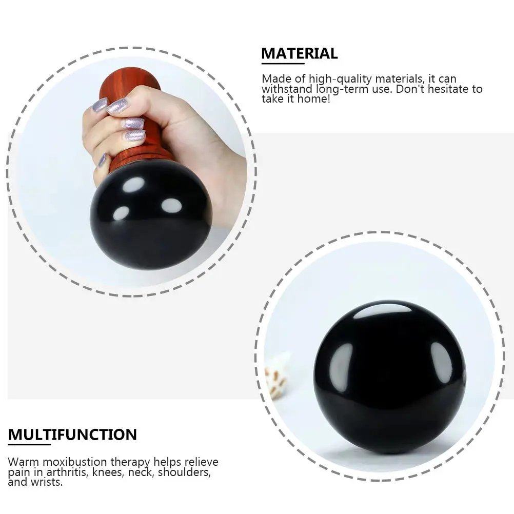 

1Pcs Unique Warming Moxibustion Container Black Recuperation Tool for Facial Abdominal Back Therapy Circulation Enhancement