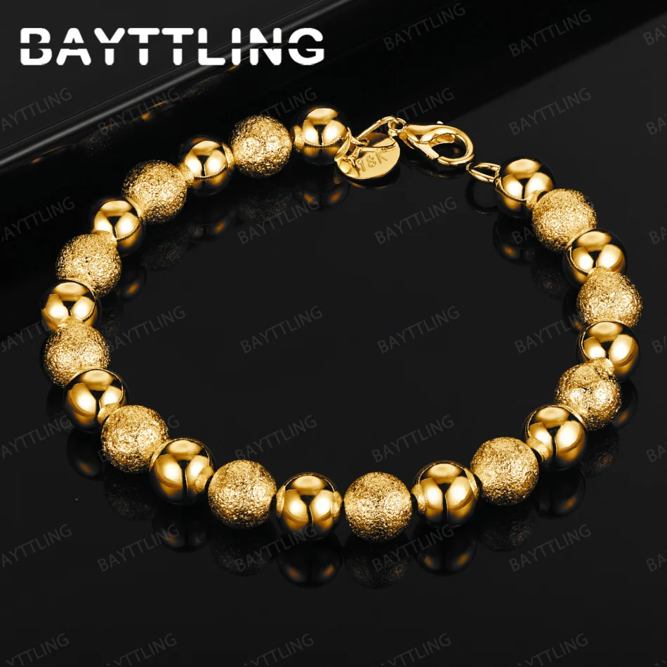 Fashion 925 Sterling Silver 18K Gold Exquisite Four Leaf Clover Flower Pendant Bracelet Women's Accessories Elegant Jewelry