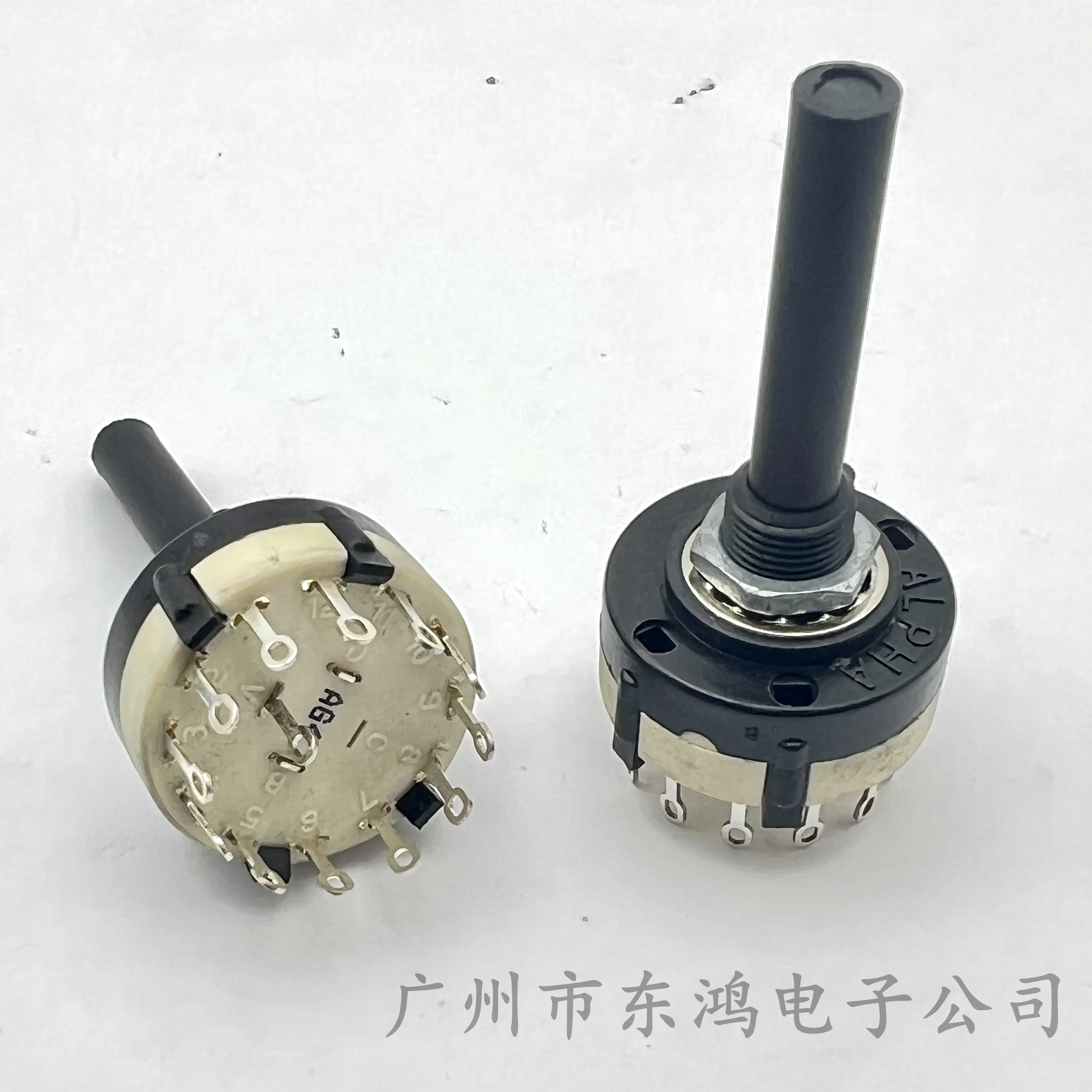 1 PCS original Taiwan ALPHA band switch SR261 1-pole 12-gear rotary switch shaft length 38MM