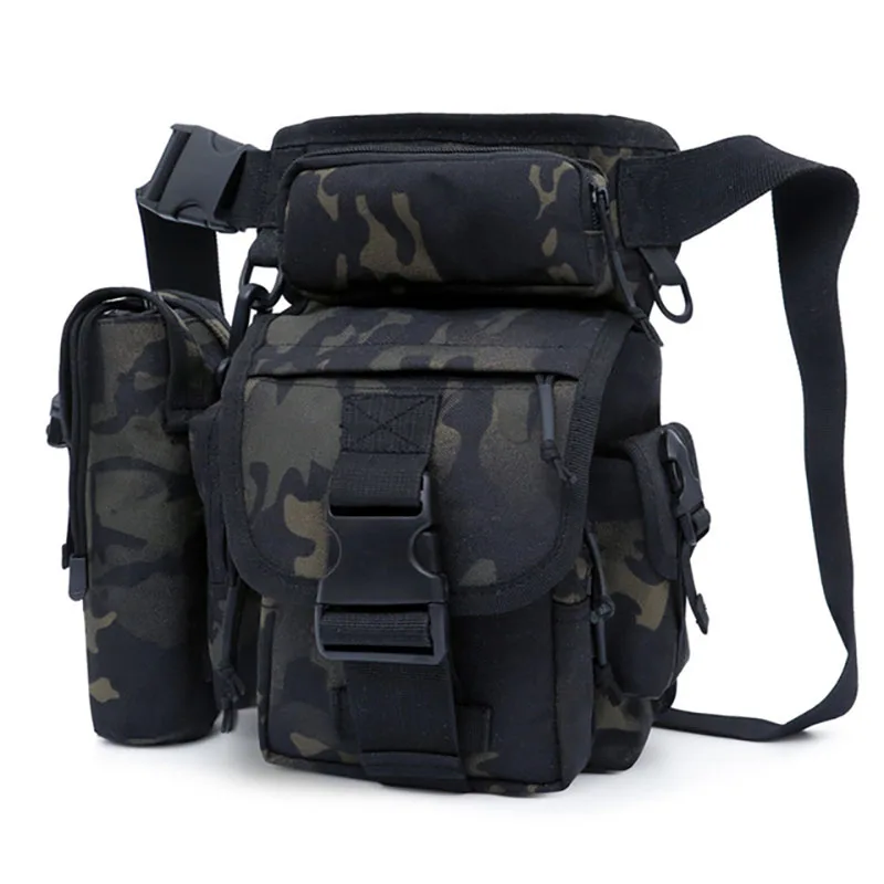 Men Drop Leg Bag Waist Bags Tactical Fanny Pack Belt Hip Shoulder Bags Camping Molle For Men Bag Waist Bag Fishing Hunting Bag