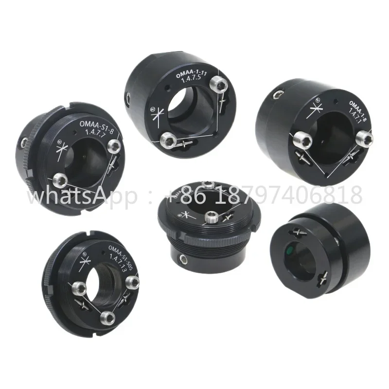 OMAA Series: Optical adapters with adjustable pitch and yaw angles; various mounting specifications available.