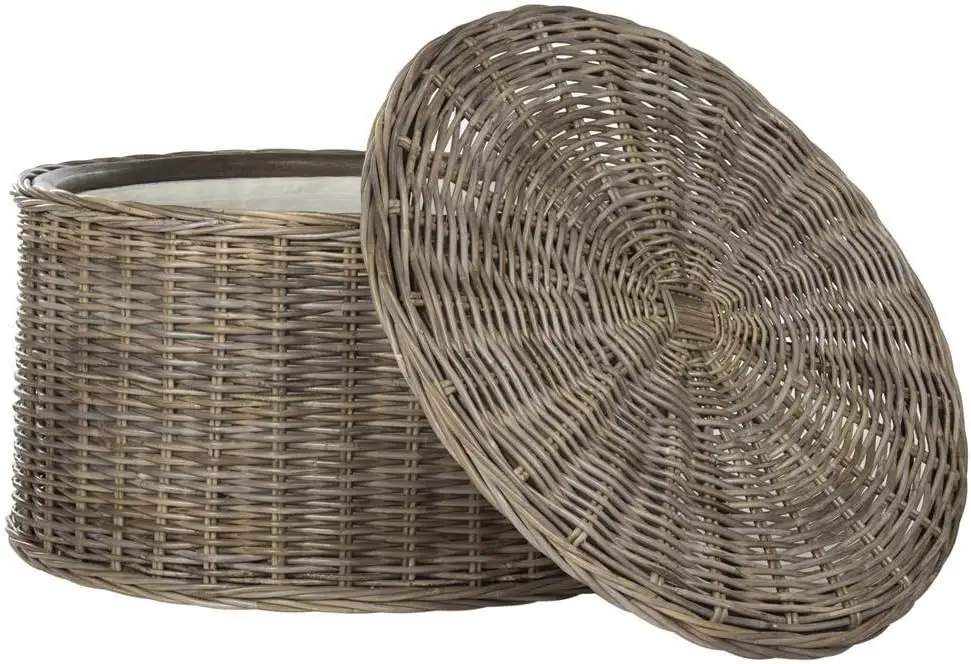 [Getrokken prijs! ] Home Collection salontafel, grijs, 28,5 x 28,5 x 17 inch