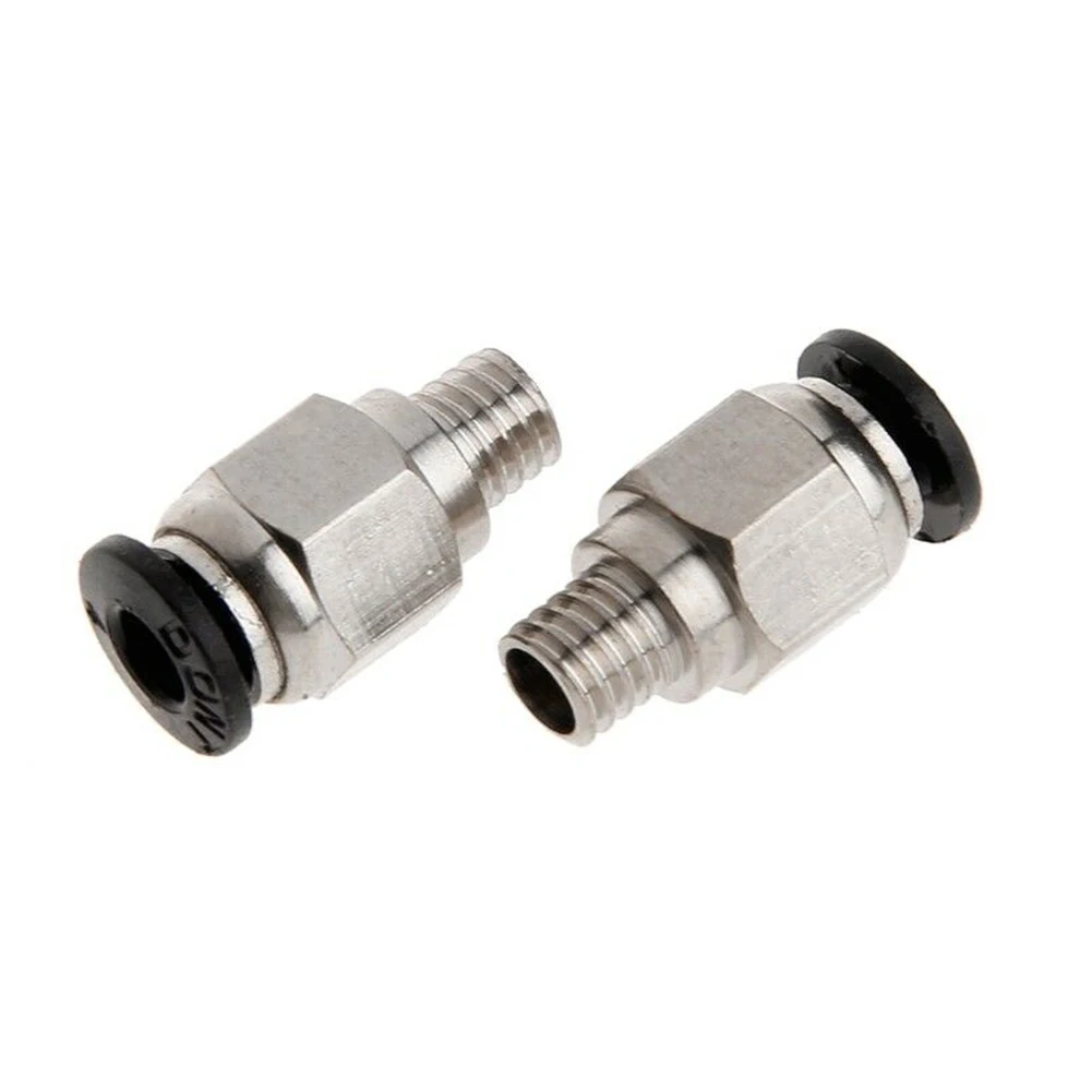 Durable Pipe Connector Pneumatic Connector Accessories Hot Sale New PC4-M6 Parts For PTFE Pipe Coupling Coupler