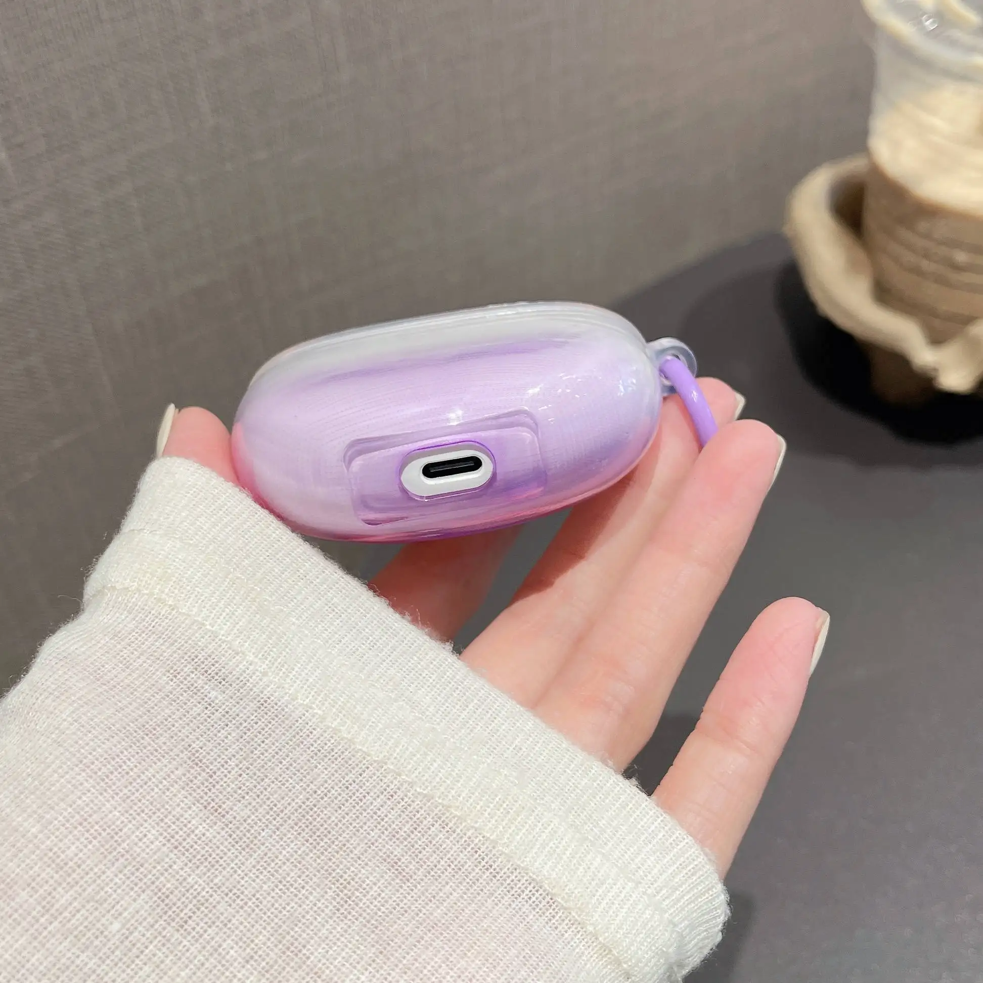 1pc Gradient Color Earphone Cases for Redmi Buds 4 Active Protective Cover Headphone Accessorie Protective Box