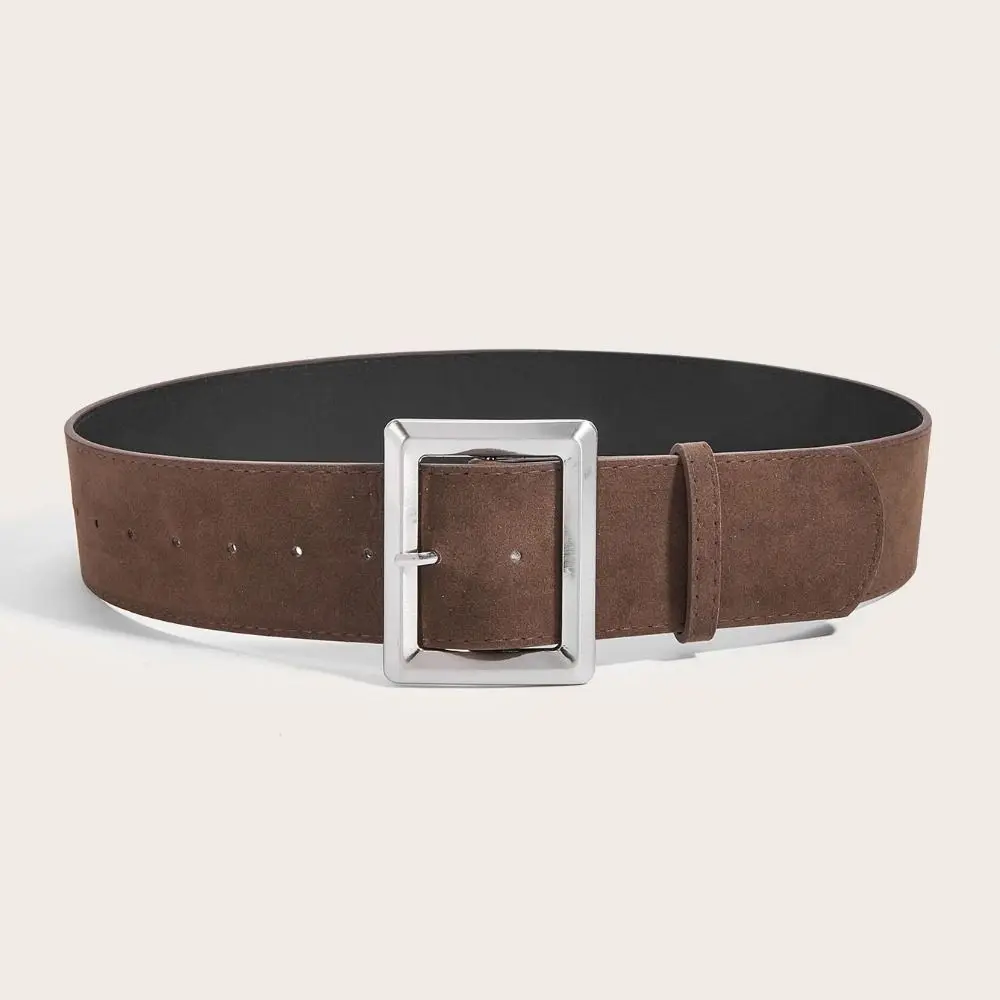 Замшевый широкий ремень Maillard Styles, модный повседневный деловой поясной ремень, универсальный роскошный дизайн, пояс с пряжкой, подарки