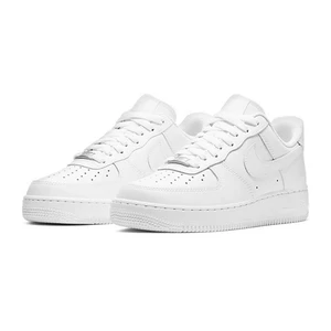 Nike Air Force 1 '07 Ein kleines klassisches Modeleder von Männern aller weißen Trainer im Freien Sportschuhe Skateschuhe 12 Hauptverkäufe Nike Herrenschuhe - №4