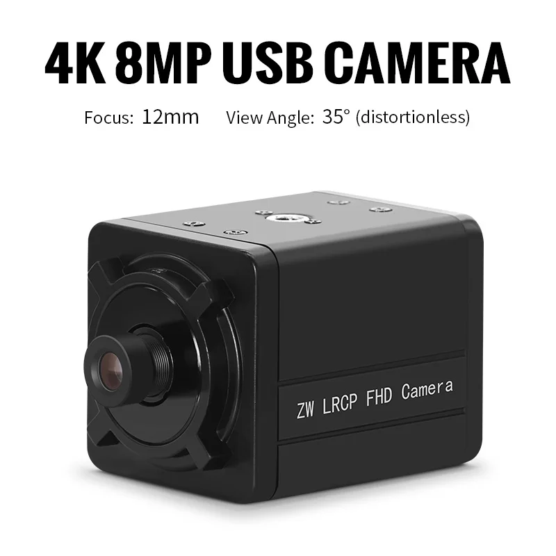 5600 imx334 4K USB Camera 12mm 35degree distortionless Dynamic compensation 8MP CMOS 30fps UVC HD camera for video conference